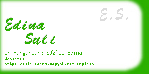 edina suli business card